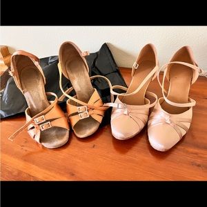Size 6.5 latin and smooth ballroom dance competition shoes